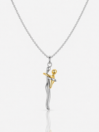 Collier Amour Éternel plaqué or 18K et argent 925 - Ofelya